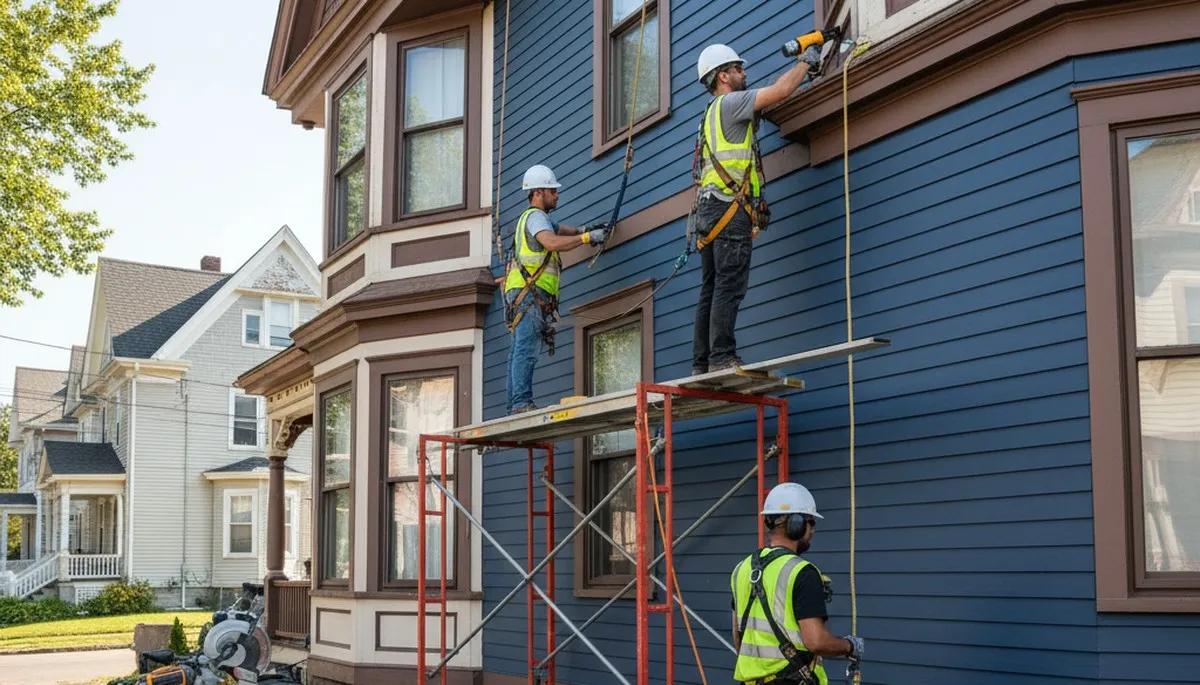 Vinyl siding installation for Medford, MA homes by a local siding contractor