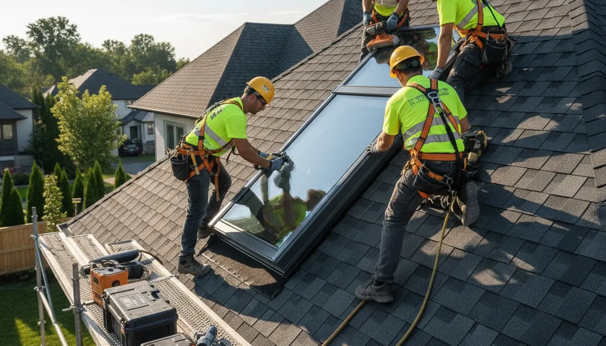 Skylight installation in Medford, MA by FX Remodeling & Exteriors for brighter, more comfortable interiors