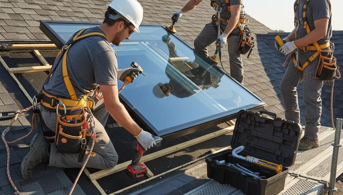 Skylight installation in Medford, MA by FX Remodeling & Exteriors to bring in more natural light